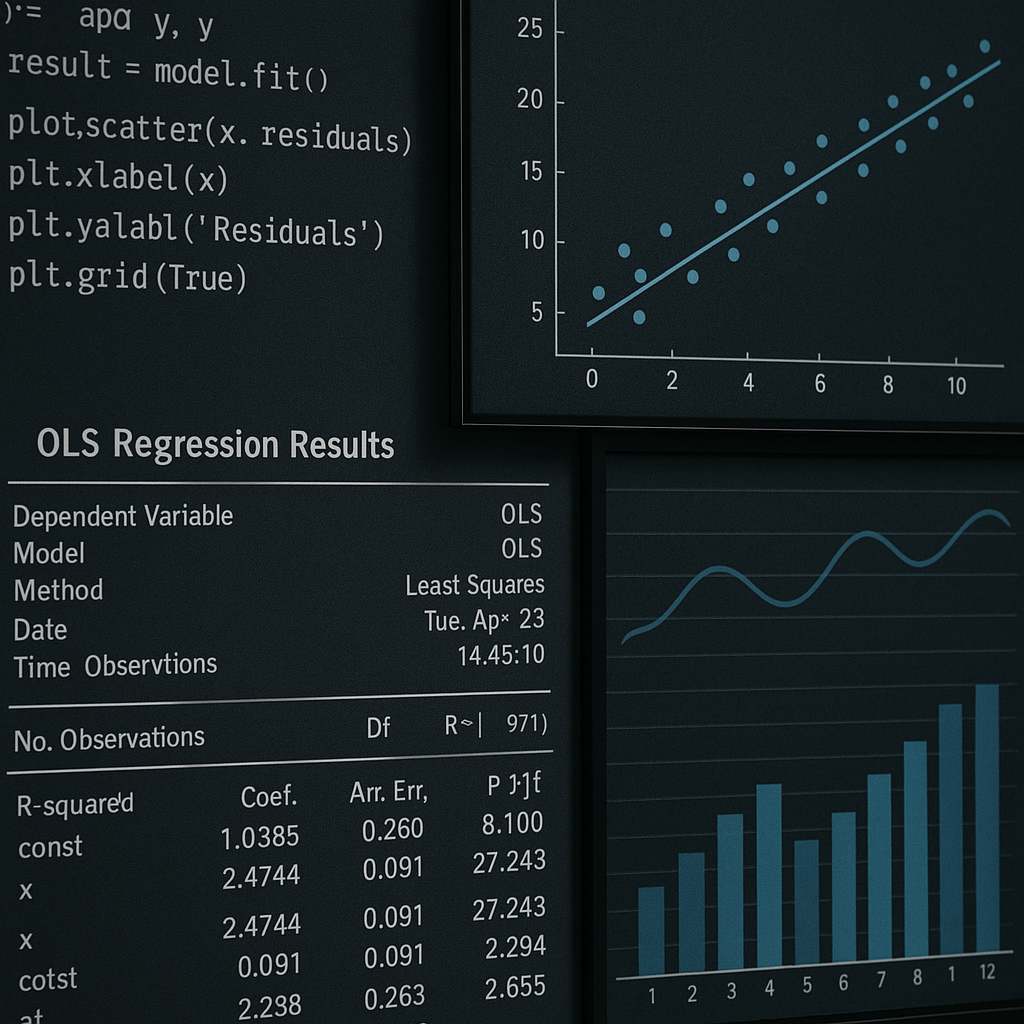 Econometrics software and economic data visualizations.